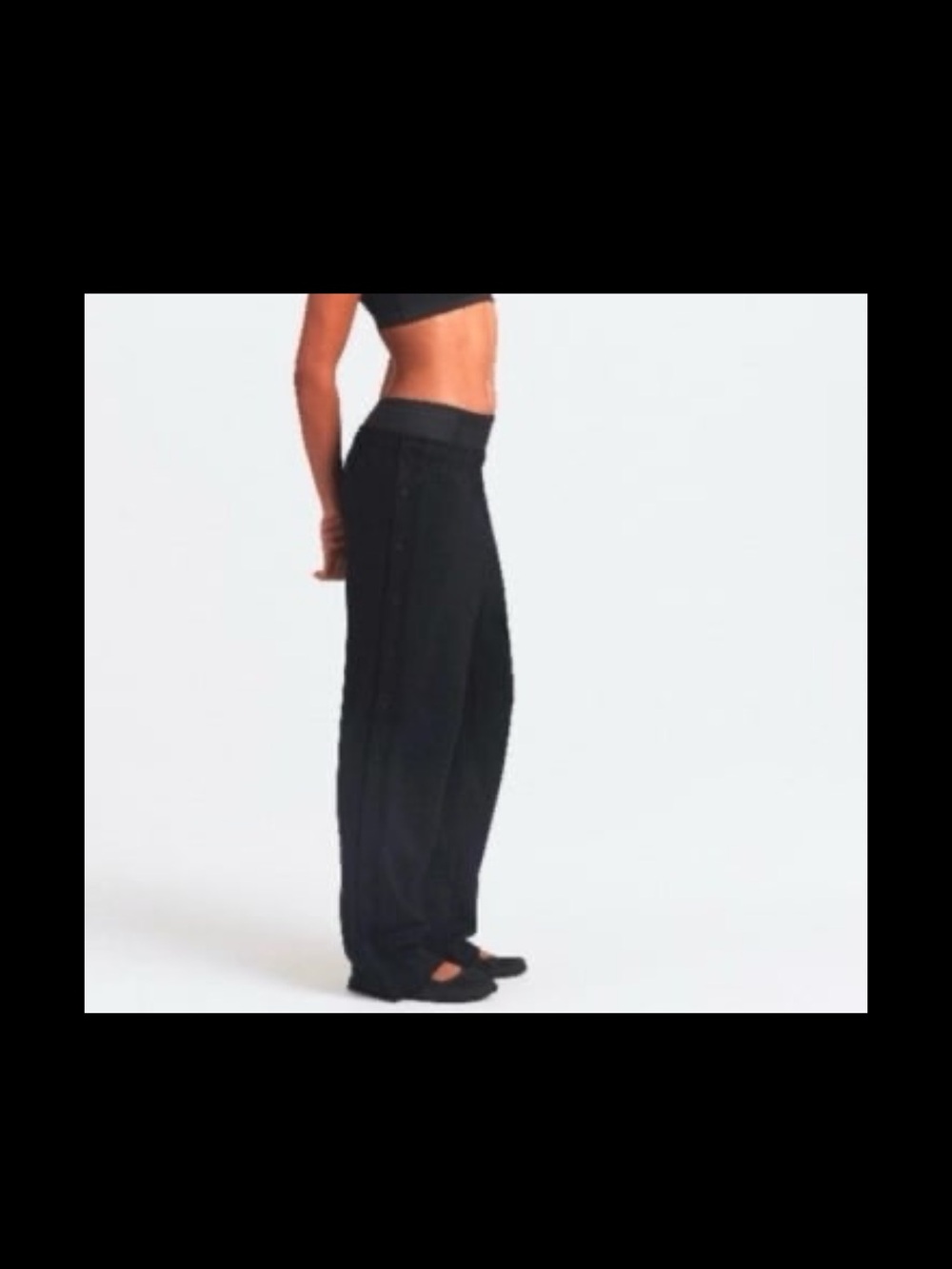 Nike x Skims Matte Tricot Side Snaps Tear-away Pants - Women's size LARGE